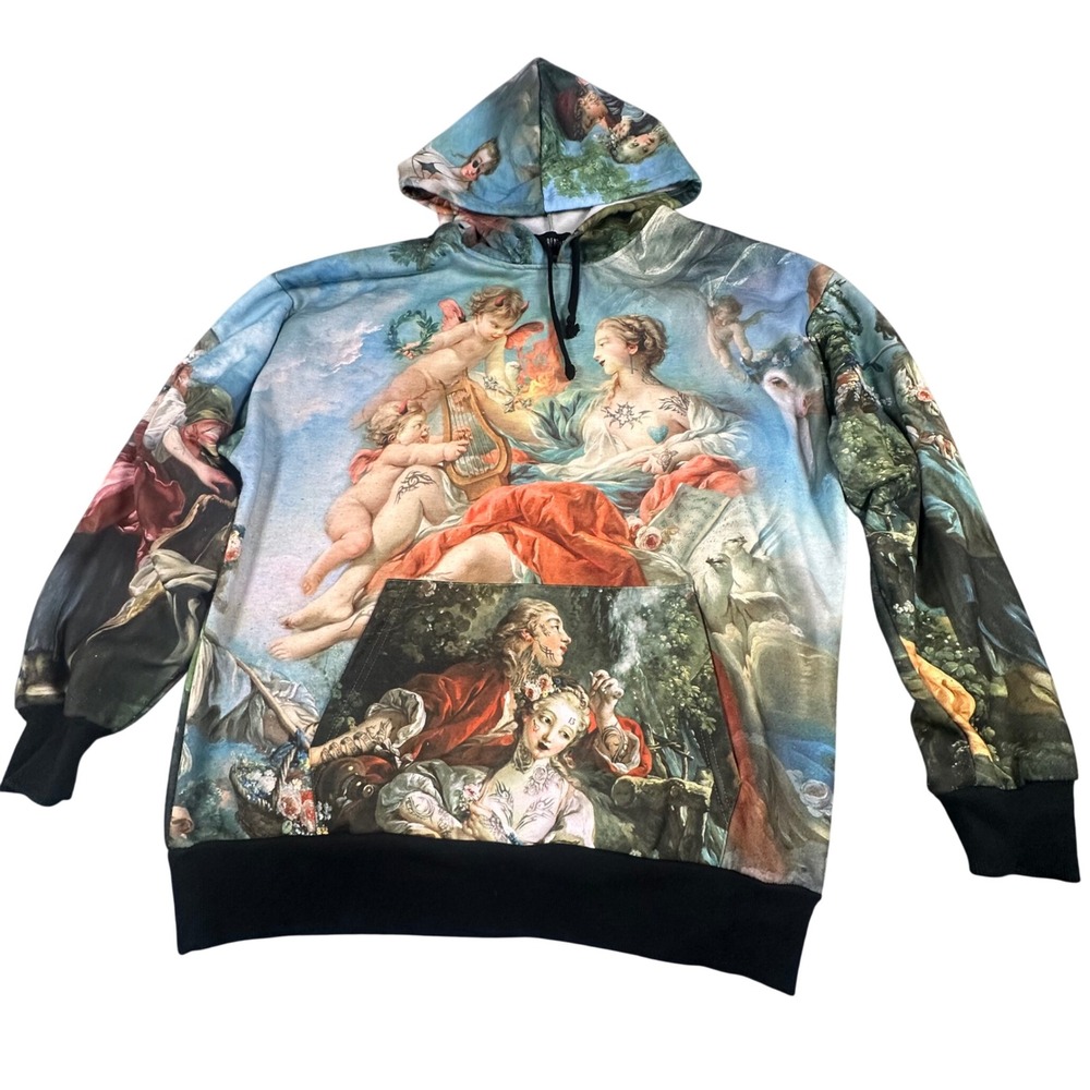 Current Mood Medium AOP "Da Vinci's Demons" Renaissance Art‎ Hoodie Whimsigoth